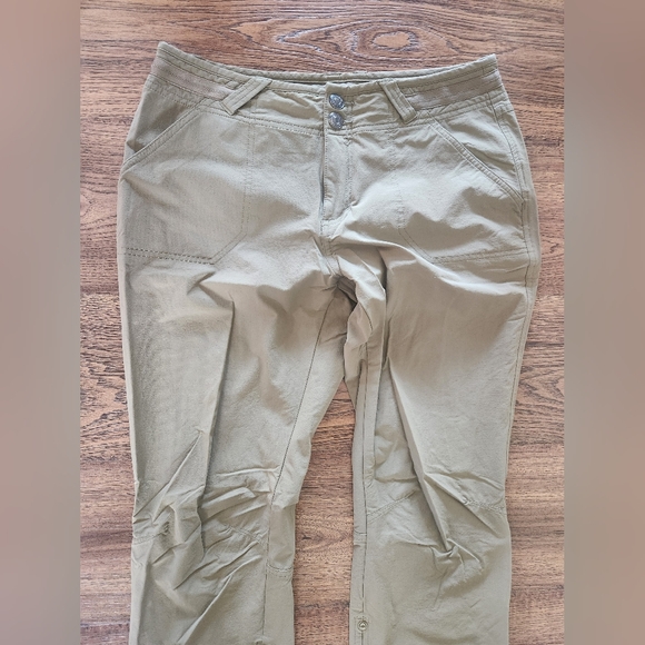 Marmot Khaki Rollup Hiking Pants Size 8 - Picture 2 of 7